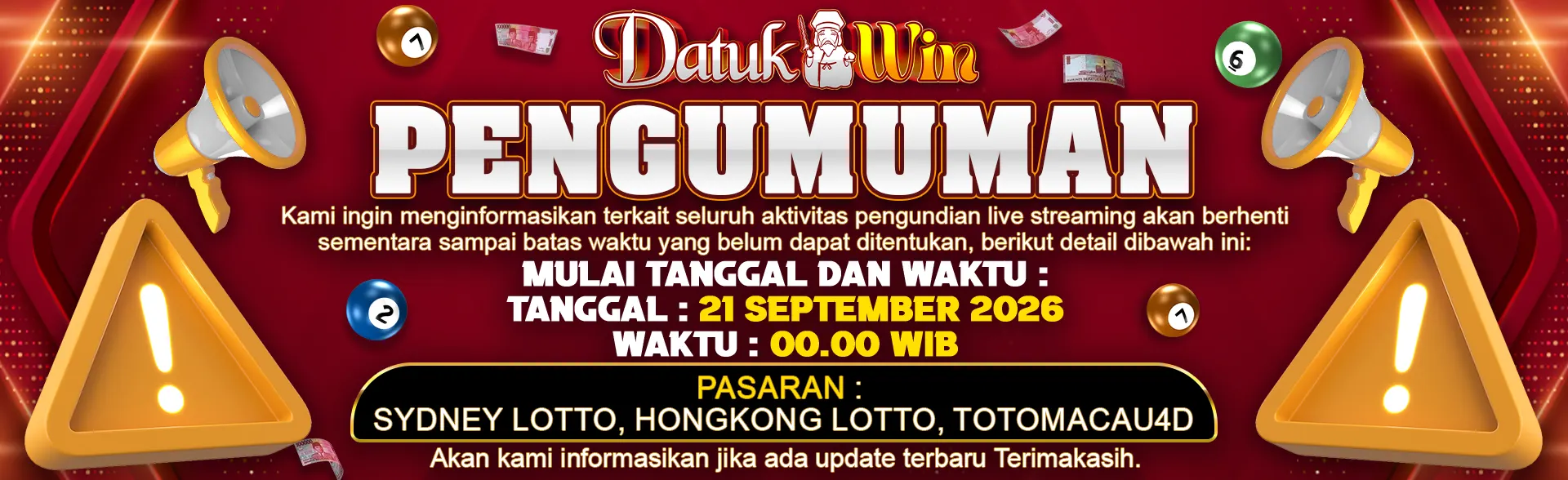 PENGUMUMAN TOGEL
